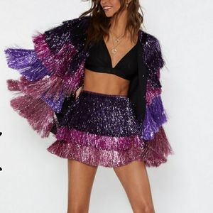 Fringe Jacket and shorts set